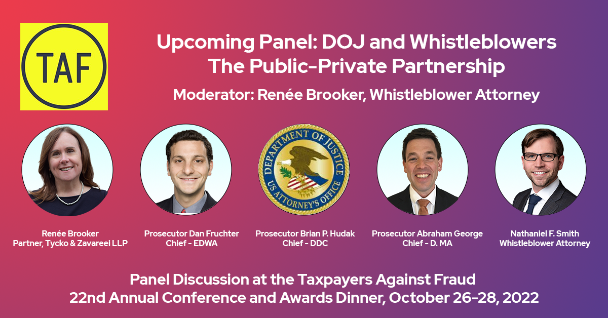 TAF Conference 2022 – DOJ and Whistleblowers – public private partnership
